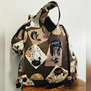 Mailelani's Kauai fabric drawstring tote bag.